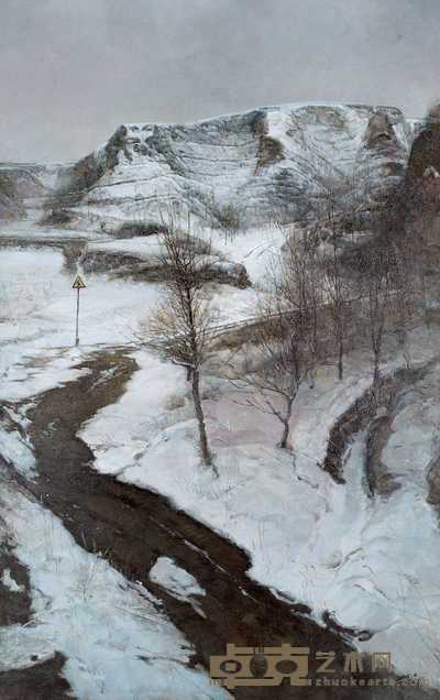 张俊明 残雪之三 160×100cm